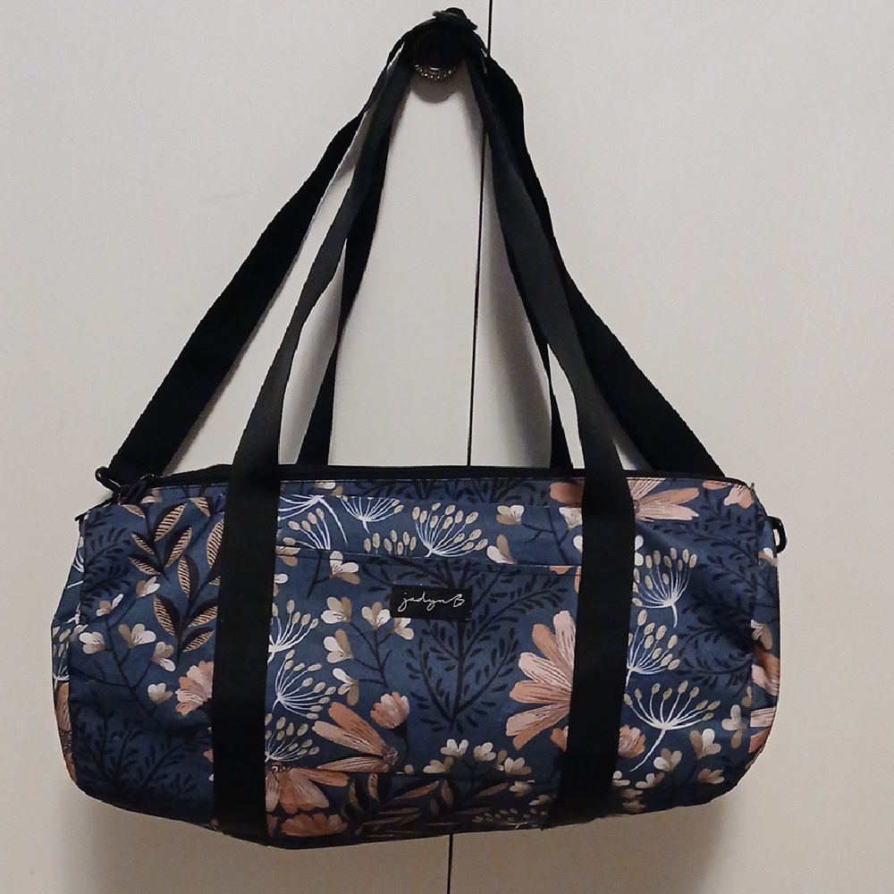 Joules Navy and Pink Floral Travel Bag